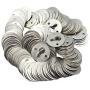 LBY 200pcs 23mm Round Shape Picture Frame Shelf Mirror Hardware Hook Photo Frame Embedded Round Iron Hanger Silver