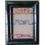 LITTLE MAN CAVE Wire Picture Frame - LITTLE MAN CAVE Wall Hanger - Twisted Wire Frame - Red and Blue Twisted Wire