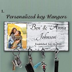 Photo Key holder for wall, Custom Wood Key Holder For Wall, Personalized Key Hanger, Custom Wall Key Hanger, Housewarming Gift, Anniversary Gift, Last name key rack, Family key hanger, Wedding gift