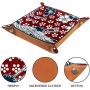 Japanese Sakura Flower Chinese Bird Crane Leather Tray Dice Boxes Bedside Tray Key Watches and Candy Holder Sundries Entryway Tray,20.5x20.5cm