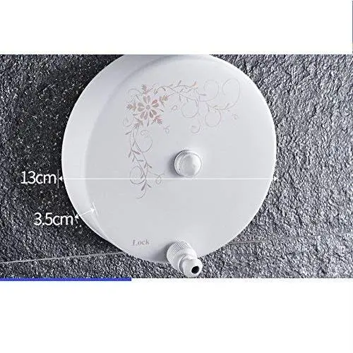 LANGMANZHUYI Stainless Steel Clothesline,Invisible Clothesline Clothes Hanger Wire Rope Bathroom Balcony Indoor Retractable Clothesline-U
