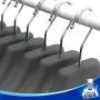 MR. SIGA Plastic Extra Wide Suit Hangers, Pack of 12, Width: 15.5" 39.5cm, Notched Shoulders & Swivel Hooks, Translucent Grey MR. SIGA Plastic Extra Wide Suit Hangers, Pack of 12, Width: 15.5" 39.5cm, Notched Shoulders & Swivel Hooks, Translucent Grey