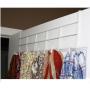 White Over The Door Home Bathroom Coat Towel Hanger Rack 6 Hooks