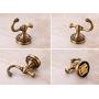 ROZIN Antique Brass Bath Towel Hook Wall Mounted Robe Clothes Hanger