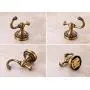 ROZIN Antique Brass Bath Towel Hook Wall Mounted Robe Clothes Hanger ROZIN Antique Brass Bath Towel Hook Wall Mounted Robe Clothes Hanger