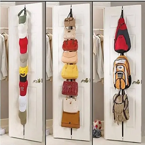 Adjustable Over Door Straps Hanger Hat Bag Clothes Rack Holder Organizer 8 Hooks/Rack Home Storage Organization Adjustable Over Door Straps Hanger Hat Bag Clothes Rack Holder Organizer 8 Hooks/Rack Home Storage Organization