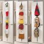 Adjustable Over Door Straps Hanger Hat Bag Clothes Rack Holder Organizer 8 Hooks/Rack Home Storage Organization