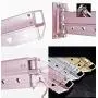 ZhaoMM Indoor Wall-Mounted Drying Rack Telescopic Aluminum Alloy Hanger Clothes Airer Folding Invisible Drying Rack for Balcony Living Room Bedroom(Colour:Rose Gold)