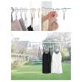 Adorox Set of 10 Laundry Hook Hanger Clothes Hanging Clips Plastic Hanger Home Travel Portable Party Favors Picture Hanging Clips