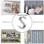 S Hooks Small, 24 Packs, Stainless Steel S Shaped Hooks for Hanging Pan/Pots/Clothes/Towels, S Shower Curtain Hooks for Hanging Plants Outdoors(Silver, 3.5''/9CM, Weight: 17g Each, Diameter: 4.2MM) S Hooks Small, 24 Packs, Stainless Steel S Shaped Hooks for Hanging Pan/Pots/Clothes/Towels, S Shower Curtain Hooks for Hanging Plants Outdoors(Silver, 3.5''/9CM, Weight: 17g Each, Diameter: 4.2MM)