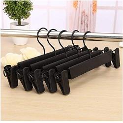 10pcs Random Color Trousers Hanger Rack,Home Creative Mini Flocking Clothes Hanger Easy Hook Closet Organizer Hangers for Clothes Pants