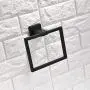 TNOMS Bathroom Hand Towel Holder Square Towel Bar Towel Ring Hanger Wall Mount,SUS304 Stainless Steel Black Finish,GZQ6003BK TNOMS Bathroom Hand Towel Holder Square Towel Bar Towel Ring Hanger Wall Mount,SUS304 Stainless Steel Black Finish,GZQ6003BK