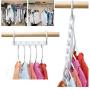 10PC 5 Hole Magic Wander Hangers Clothes Space Saver Space Saver Wonder Magic Clothes Hanger Hook Hangers for Clothes Decoration