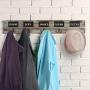 Cxjff Wall Coat Rack Clothes Hat Hanger Holder Hooks Wood Words Retro Style, Gray, 83x3x13CM (Color : Gray, Size : 4 Pieces) Cxjff Wall Coat Rack Clothes Hat Hanger Holder Hooks Wood Words Retro Style, Gray, 83x3x13CM (Color : Gray, Size : 4 Pieces)