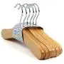 HANGERWORLD 12 Natural Beech 10inch Kids Baby Toddler Wooden Top Dress Coat Clothes Garment Hangers HANGERWORLD 12 Natural Beech 10inch Kids Baby Toddler Wooden Top Dress Coat Clothes Garment Hangers