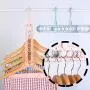 Clothes Hanger, 9 Hole Multifunction 360° Rotate Hangers Creative Foldable Storage Racks Closet Organizer(Grey) Clothes Hanger, 9 Hole Multifunction 360° Rotate Hangers Creative Foldable Storage Racks Closet Organizer(Grey)