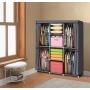 YOUUD Wardrobe Storage Closet Clothes Portable Wardrobe Storage Closet Portable Closet Organizer Portable Closets Wardrobe Closet Organizer Shelf Wardrobe Clothes Organizer Standing Closet Gray YOUUD Wardrobe Storage Closet Clothes Portable Wardrobe Storage Closet Portable Closet Organizer Portable Closets Wardrobe Closet Organizer Shelf Wardrobe Clothes Organizer Standing Closet Gray