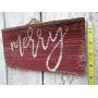 Vintage look MERRY new calligraphy Christmas Chalk Couture style old time font jute hanger antique style primitive style. weathered wood sign Vintage look MERRY new calligraphy Christmas Chalk Couture style old time font jute hanger antique style primitive style. weathered wood sign