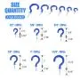 Glarks 100-Pieces 6 Sizes Blue Vinyl Coated Cup Hooks Screw-in Ceiling Hooks Screw Hooks Mug Hooks Hangers Assortment Kit for Home and Office Use Glarks 100-Pieces 6 Sizes Blue Vinyl Coated Cup Hooks Screw-in Ceiling Hooks Screw Hooks Mug Hooks Hangers Assortment Kit for Home and Office Use