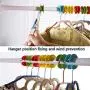 YOYOHOT 10pcs Clothes Hanger Spacers for Closet Organizer Windproof Hook Anti-Slip Rack