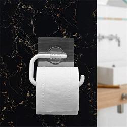 Inchant Toilet Paper Roll Holder Self Adhesive, Wall Mount, No Screws, No Drill, Washable, Restickable, Reusable Plastic Towel Ring with Open Half Design - Dish Cloth, Tea Towel Hanger Rack