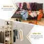 Aluminum Clothes Hanging System Wall Mounted Folding Clothes Hanger Retractable Easy Installation Home Storage Organizer (2)