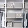 StorageWorks Storage Boxes for Shelves with Cotton Rope Handles, Closet Storage Bin, Rectangle, Gray, 3-Pack, Large StorageWorks Storage Boxes for Shelves with Cotton Rope Handles, Closet Storage Bin, Rectangle, Gray, 3-Pack, Large
