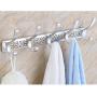 Space Aluminum Coat Hook Wall-Hanging Fitting Room Clothes Hook Hook Wall Bathroom Golden Clothes Hanging Wall Hanger Coat Hanger (Color : Purple) (Purple)