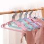 PeiQiH 30-Pack Kids Childrens Clothes Hangers, Heavy Duty Metal Rubber Coating Not-Slip Notched Durable Coats Hangers for Jacket Shirt-Pink 29.5x18.5cm