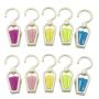 Mmei Set of 10 Plastic Fashion Color Collection Swivel Laundry Hooks Clothes Pins Hanging Clips Hanger Home Travel Portable