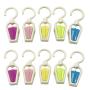 Mmei Set of 10 Plastic Fashion Color Collection Swivel Laundry Hooks Clothes Pins Hanging Clips Hanger Home Travel Portable