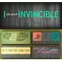 Race Medal Holder/Athletic Medal Hanger - I am INVINCIBLE - Aqua. Wood Wall Mounted Medal Organizer. Race Medal Holder/Athletic Medal Hanger - I am INVINCIBLE - Aqua. Wood Wall Mounted Medal Organizer.