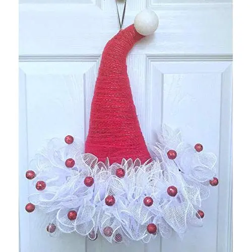 Christmas Santa Hat Door Hanger Christmas Santa Hat Door Hanger