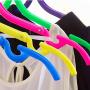 shlutesoy Travel Collapsible Portable Hangers Magic Plastic Anti-Skid Clothes Holder - Random Color