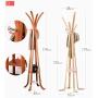 Creative Solid Wood Coat Rack Childrens Coat Hanger Simple Bedroom Coat Hanger Single Leg Coat Rack Clothes Hook (Color : X)