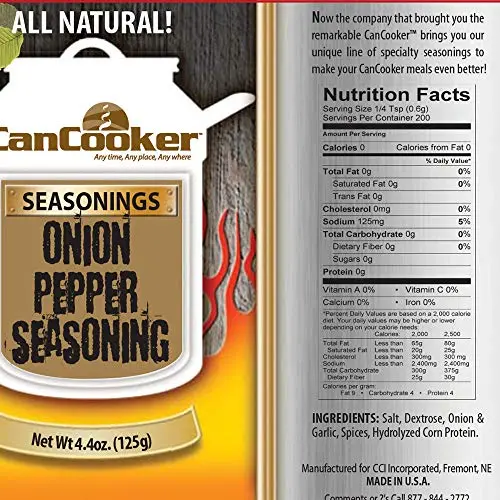CanCooker CS - 003 Onion Pepper Seasoning CanCooker CS - 003 Onion Pepper Seasoning