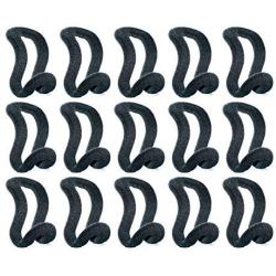 KISEER Mini Cascading Hanger Hooks, 50 Pcs Hanger Connection Hook for Clothes Hanger or Velvet Hanger(Black)