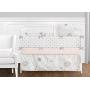 Sweet Jojo Designs Blush Pink, Gold and Grey Star and Moon Girl Baby Nursery or Kids Room Small Fabric Toy Bin Storage Boxes Chest for Celestial Collection