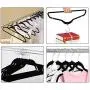 Non-Slip Velvet Hangers - Adults Suit Hangers (120pack) 360 Degree Swivel Hook Strong and Durable Ultra Thin Space Saving Clothes Hangers for Coats, Jackets, Pants, and Dress Clothes (black-120PACK)