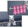 Picowe Clothes Hangers Storage Stacker Rack Holder Organizer, Wall Mounted, Adhesive or Drilling Installation, 304 Stainless Steel (Renewed)