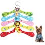 10Pc Pet Dog Child Clothes Hanger Cartoon Design Animal Cute Wooden Hangers Random Color
