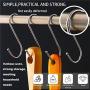 S Shaped Hooks, Metown, Heavy Duty Stainless Steel S Hooks, Hangers Hanging Hooks for Hanging Pots and Pans,Towels,Clothes,Plants in Home Kitchen Bathroom Bedroom Garden Work Shop (3.54in, 24)