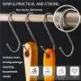 S Shaped Hooks, Metown, Heavy Duty Stainless Steel S Hooks, Hangers Hanging Hooks for Hanging Pots and Pans,Towels,Clothes,Plants in Home Kitchen Bathroom Bedroom Garden Work Shop (4.72in, 24) S Shaped Hooks, Metown, Heavy Duty Stainless Steel S Hooks, Hangers Hanging Hooks for Hanging Pots and Pans,Towels,Clothes,Plants in Home Kitchen Bathroom Bedroom Garden Work Shop (4.72in, 24)