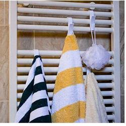20pcs Hanger for Heated Towel Radiator Rail Bath Hook Holder Clothes Hanger Plegable Scarf Hanger Decoration