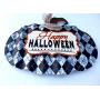 Happy Halloween Galvanized pumpkin wall decoration front door hanger