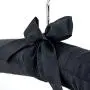 Hangerworld 6 Black 15inch Satin Padded Cushioned Top Coat Clothes Garment Hangers with Chrome Hook Hangerworld 6 Black 15inch Satin Padded Cushioned Top Coat Clothes Garment Hangers with Chrome Hook