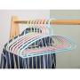 SAASNY Standard Coat Plastic Hangers Non-Slip Plastic Hangers -30 Pack- Heavy Duty Plastic Suit Hangers Plastic Space Saving Non Slip Clothes Hangers,White,for Drying and Storage