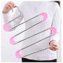 HJYPYJ Magic Clothes Hanger, Anti-Skid Detachable Trouser Hangers, Portable Space Saving Hanger Organiser/Pink / 15 Pcs