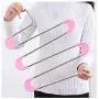 HJYPYJ Magic Clothes Hanger, Anti-Skid Detachable Trouser Hangers, Portable Space Saving Hanger Organiser/Pink / 15 Pcs