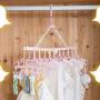 HJYPYJ Magic Hanger,Multifunction Child Folding Hanger,Rotate PP Space-Saving Organizer Hanger Durable/Pink / 1 pcs